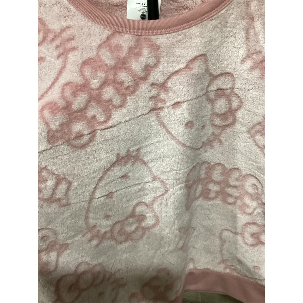 Hello Kitty Youth Size Large 10-12 Sweatshirt NWOT Pink Soft - Picture 3 of 7
